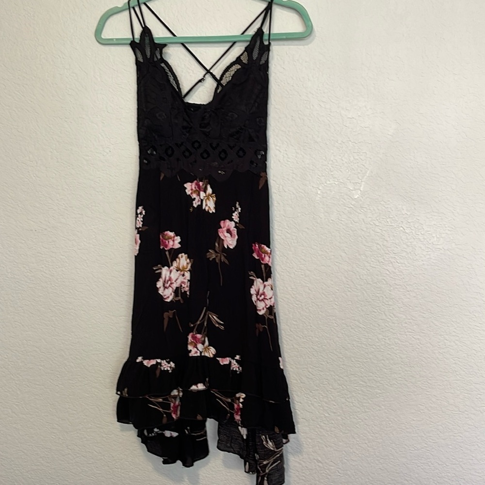 Short Mini Flower Dress